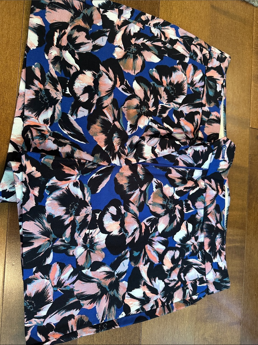 J. Crew Floral Print Blue Pink Black Women's Shorts